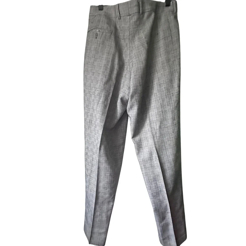 City Streets Men's Gray‎ Double Breasted Blazer Suit Size W34 Polyester Rayon